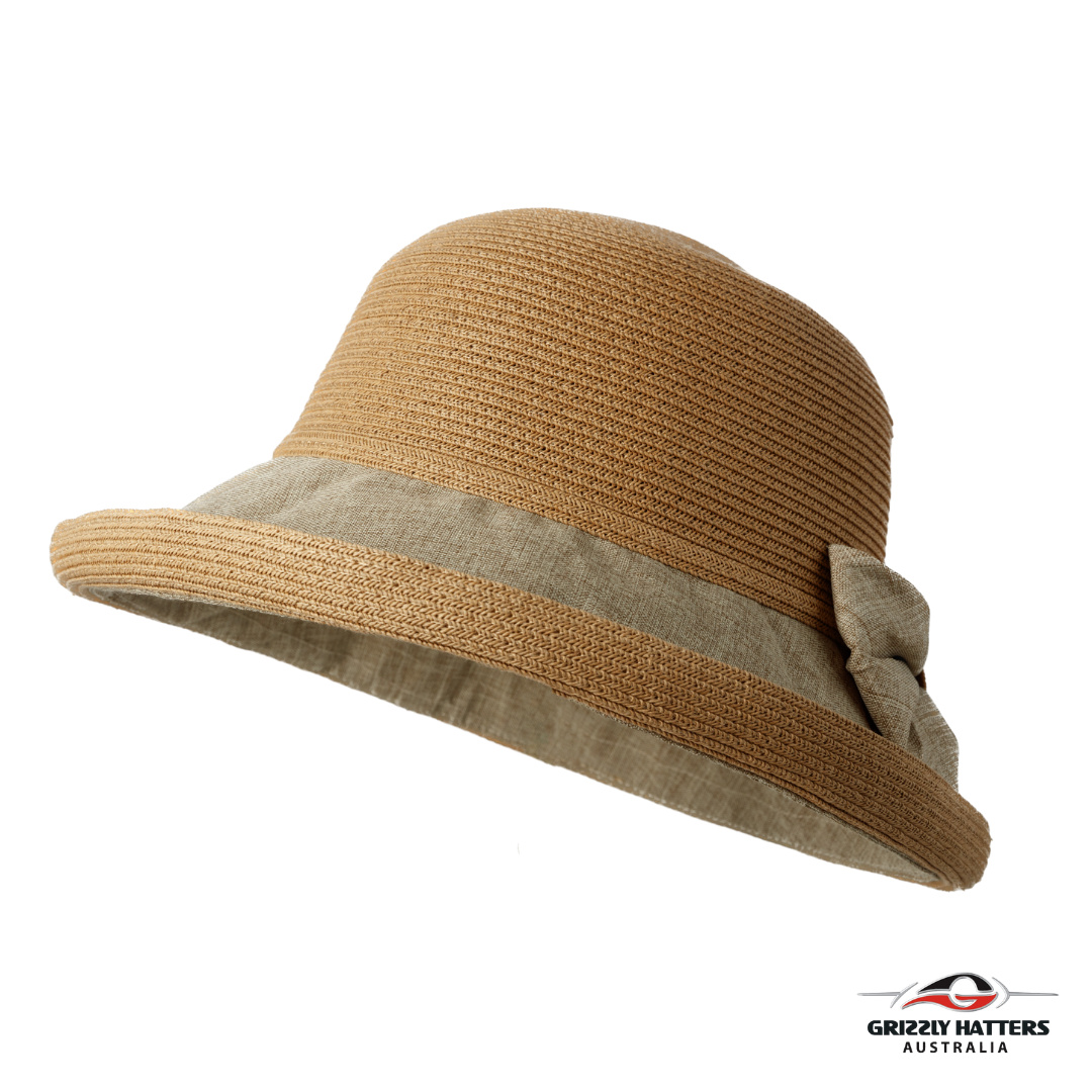 Sun hat with Fabric Bow