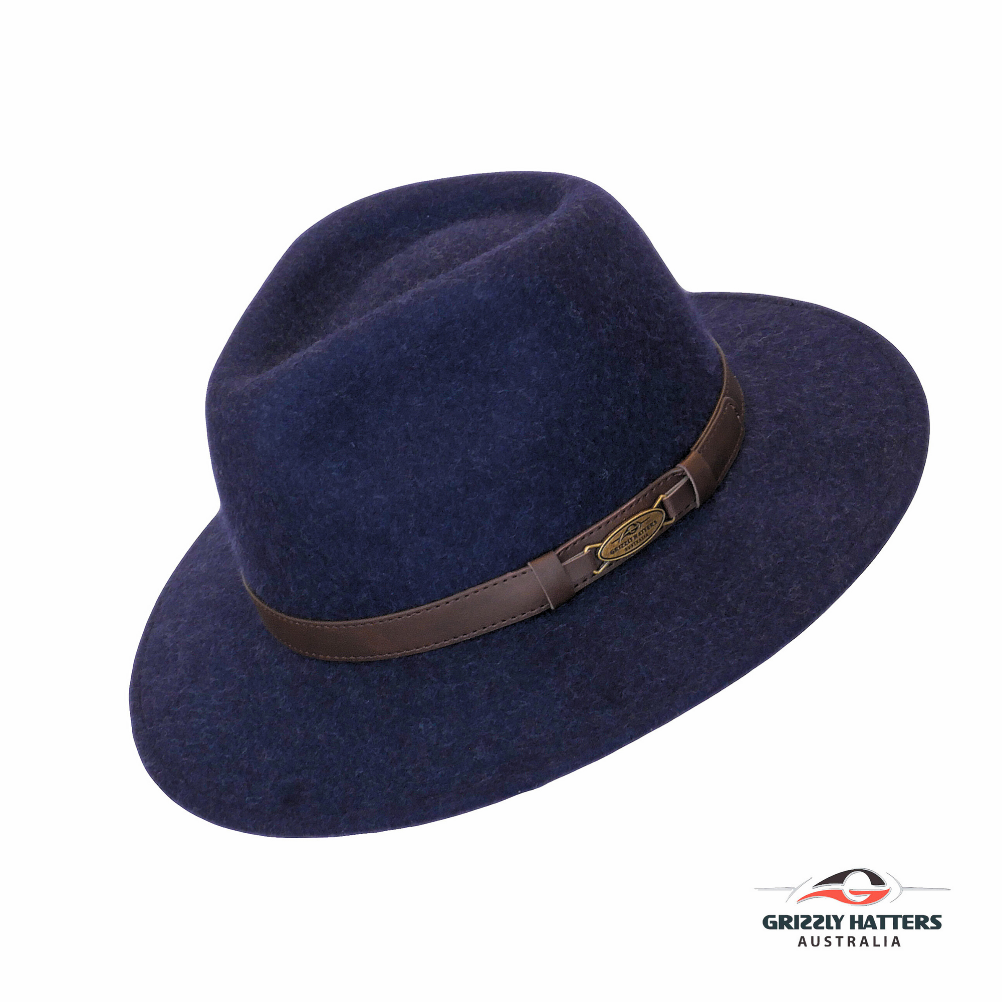 THE SAPPHIRE Fedora Hat in NAVY