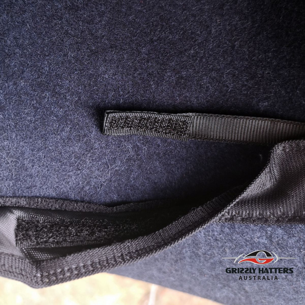 100% Wool Unisex Classic Fashionable Fedora Hat in Charcoal Black Marl Colour Handmade in Tasmania, Australia by Grizzly Hatters, small and big sizes