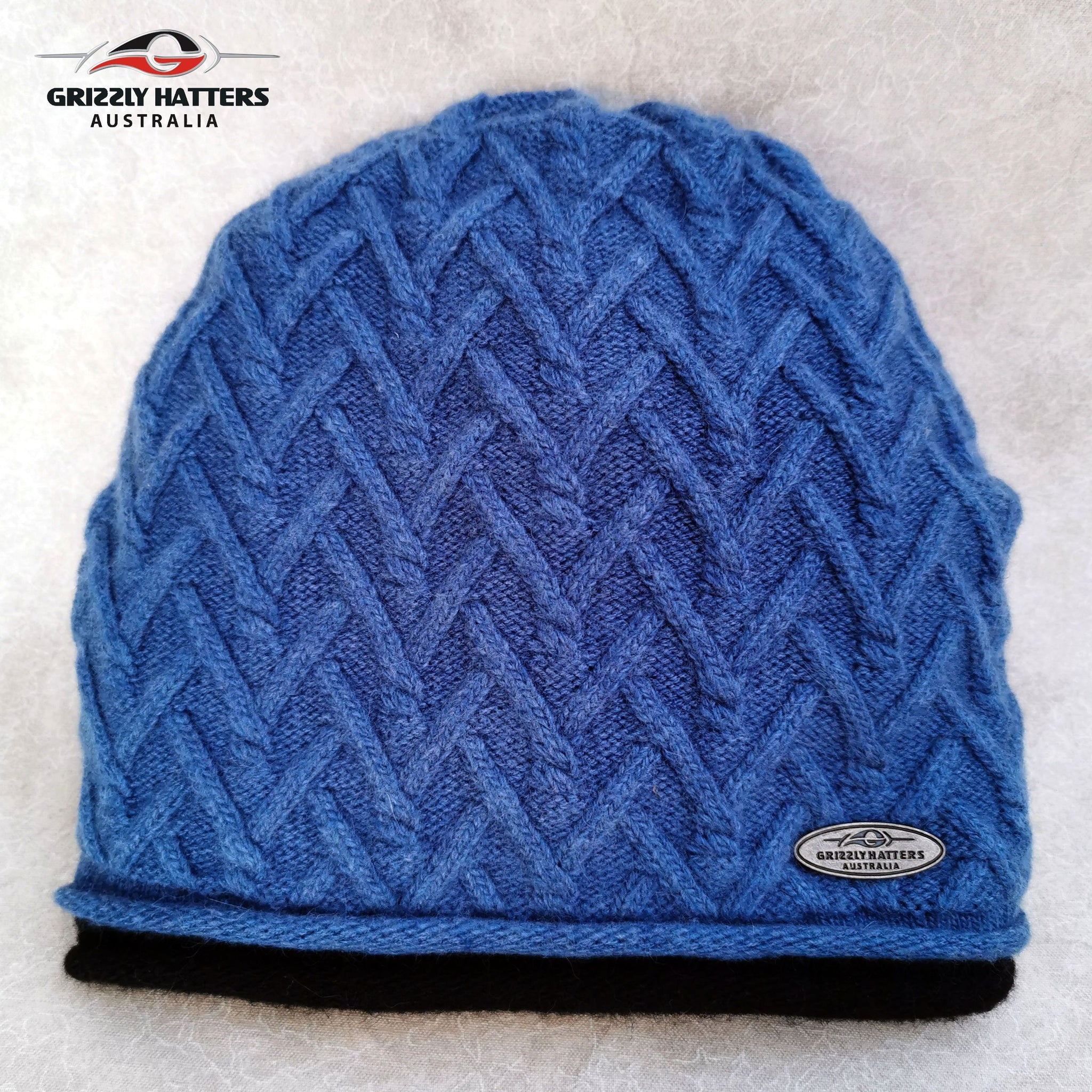 Beanie & Scarf Set : Merino / Angora wool & acrylic yarn blend