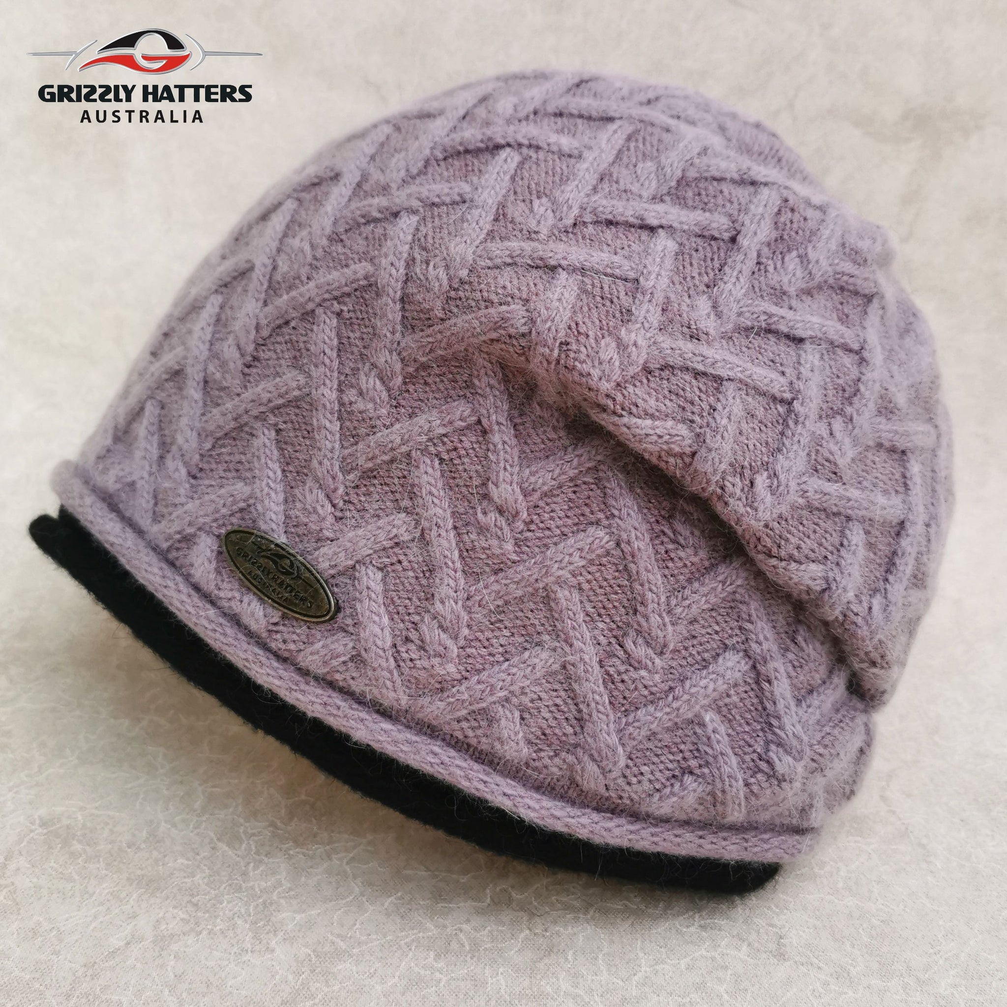 Beanie & Scarf Set : Merino / Angora wool & acrylic yarn blend