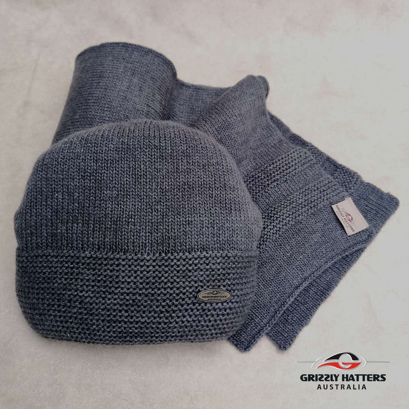 Merino wool blend Beanie & Scarf Set