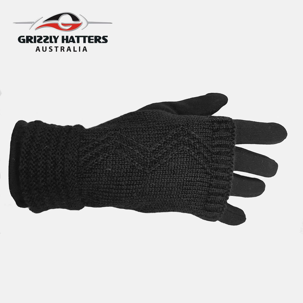 ladies two-in-one new design winter gloves ; mittens with cloves Grizzly Hatters Australia Hobart Salamanca Market