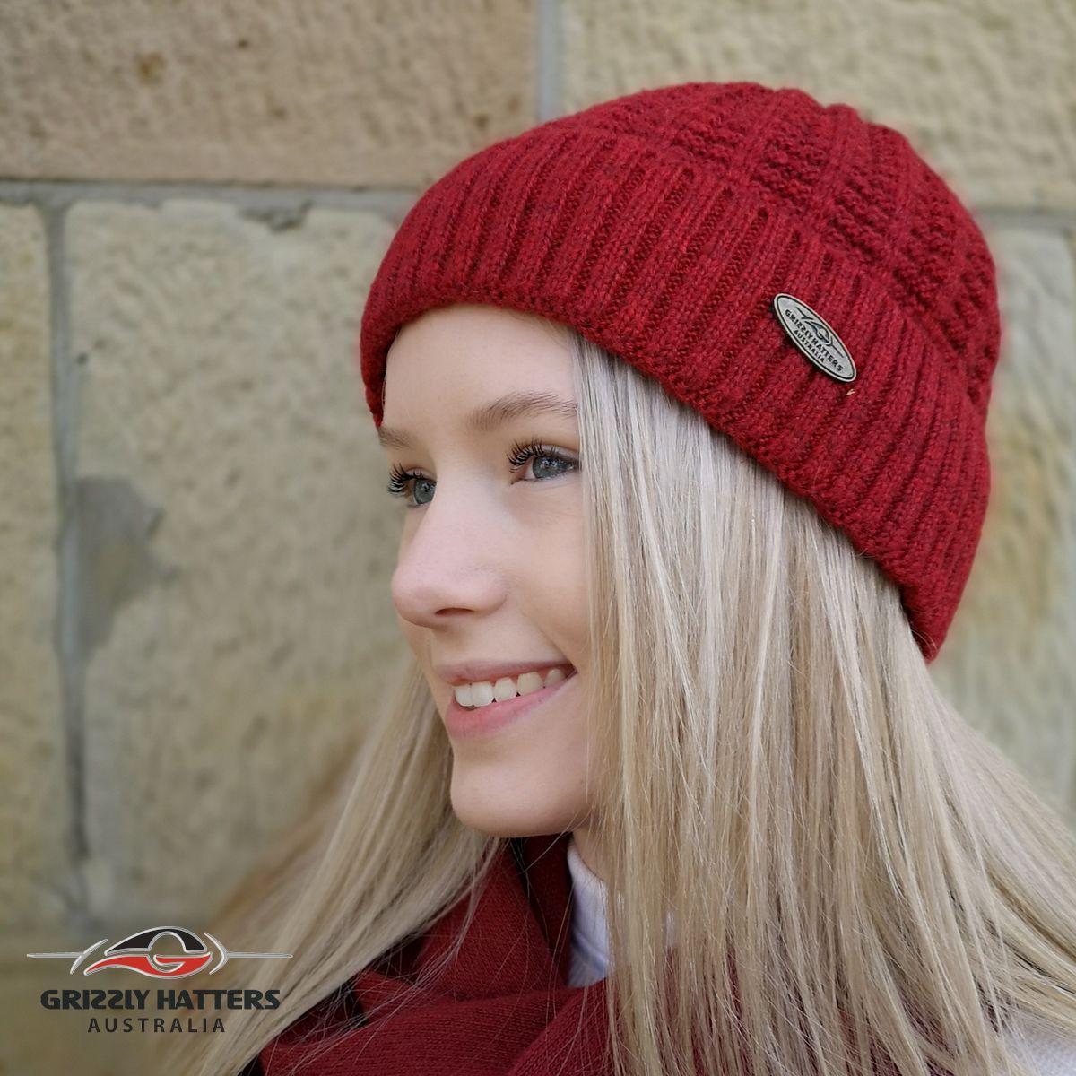 Australian Merino Wool blend Beanie with fleece lining