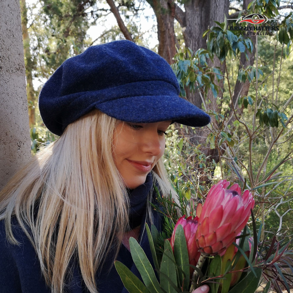 Wool Beret with a Peak