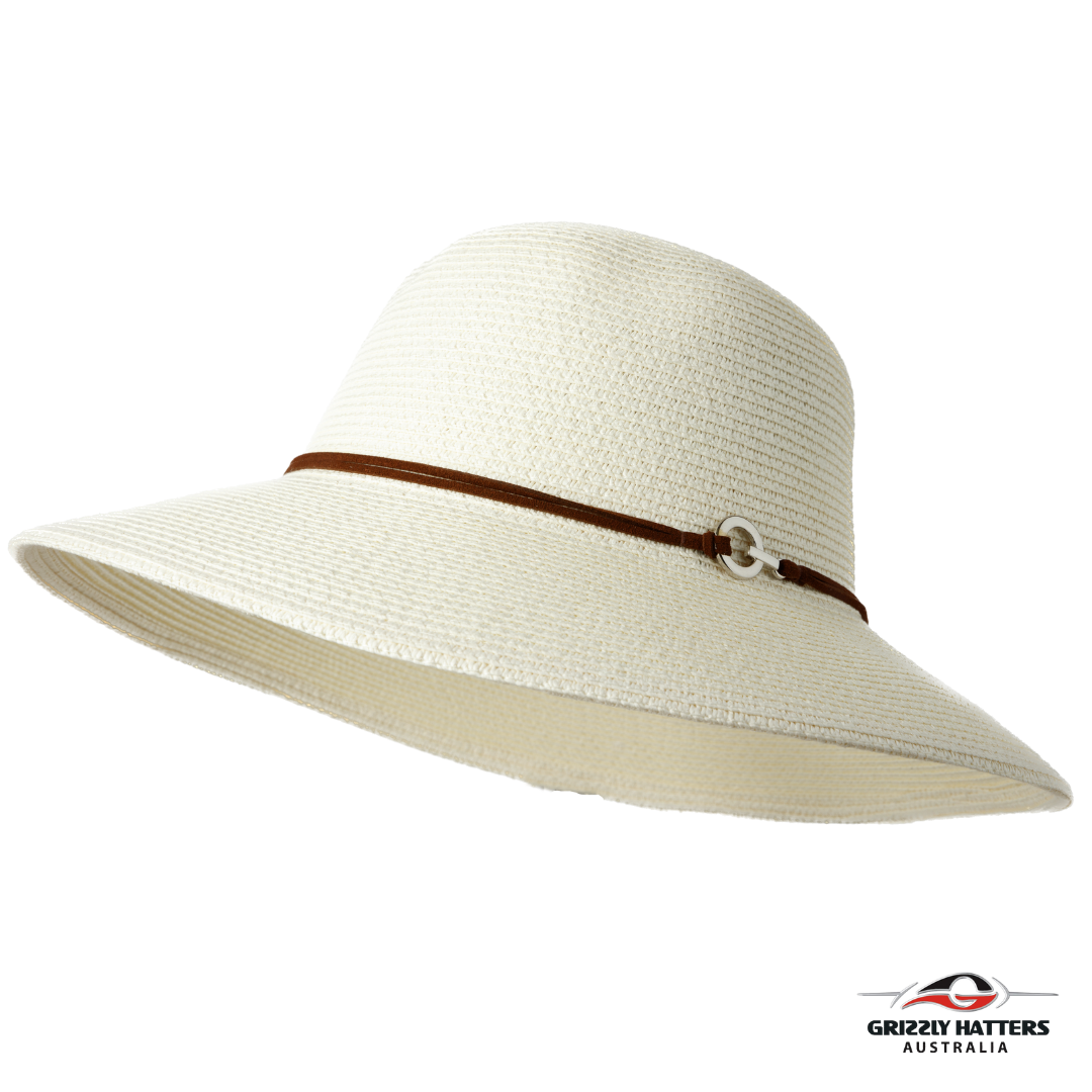 Sun Hat with Metallic Charm Detail