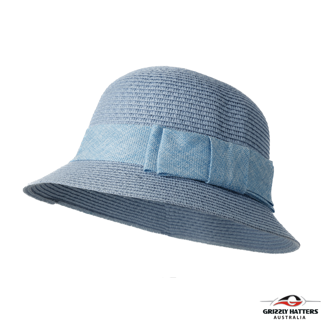 Sun hat with Flat Fabric Bow