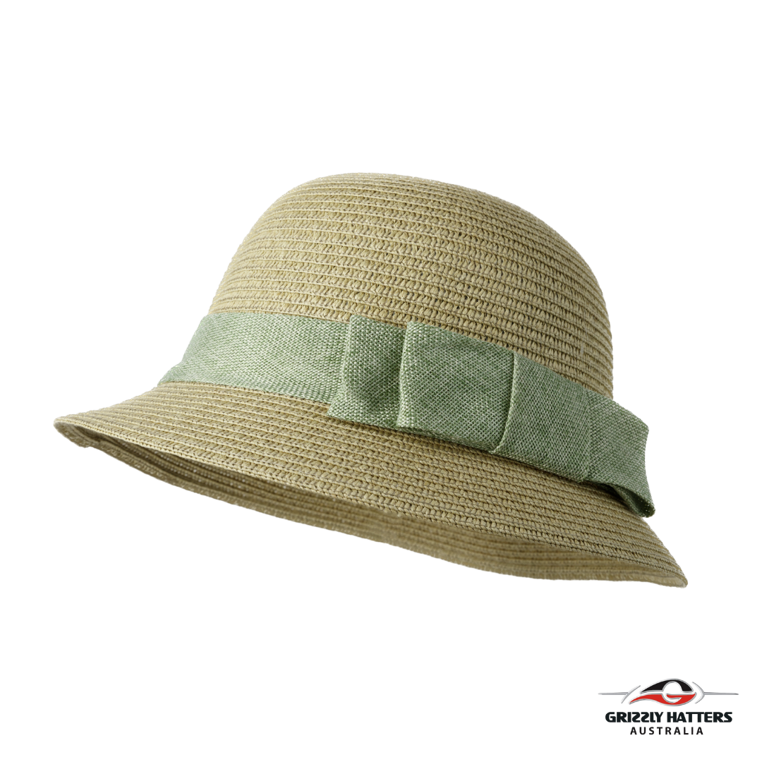 Sun hat with Flat Fabric Bow