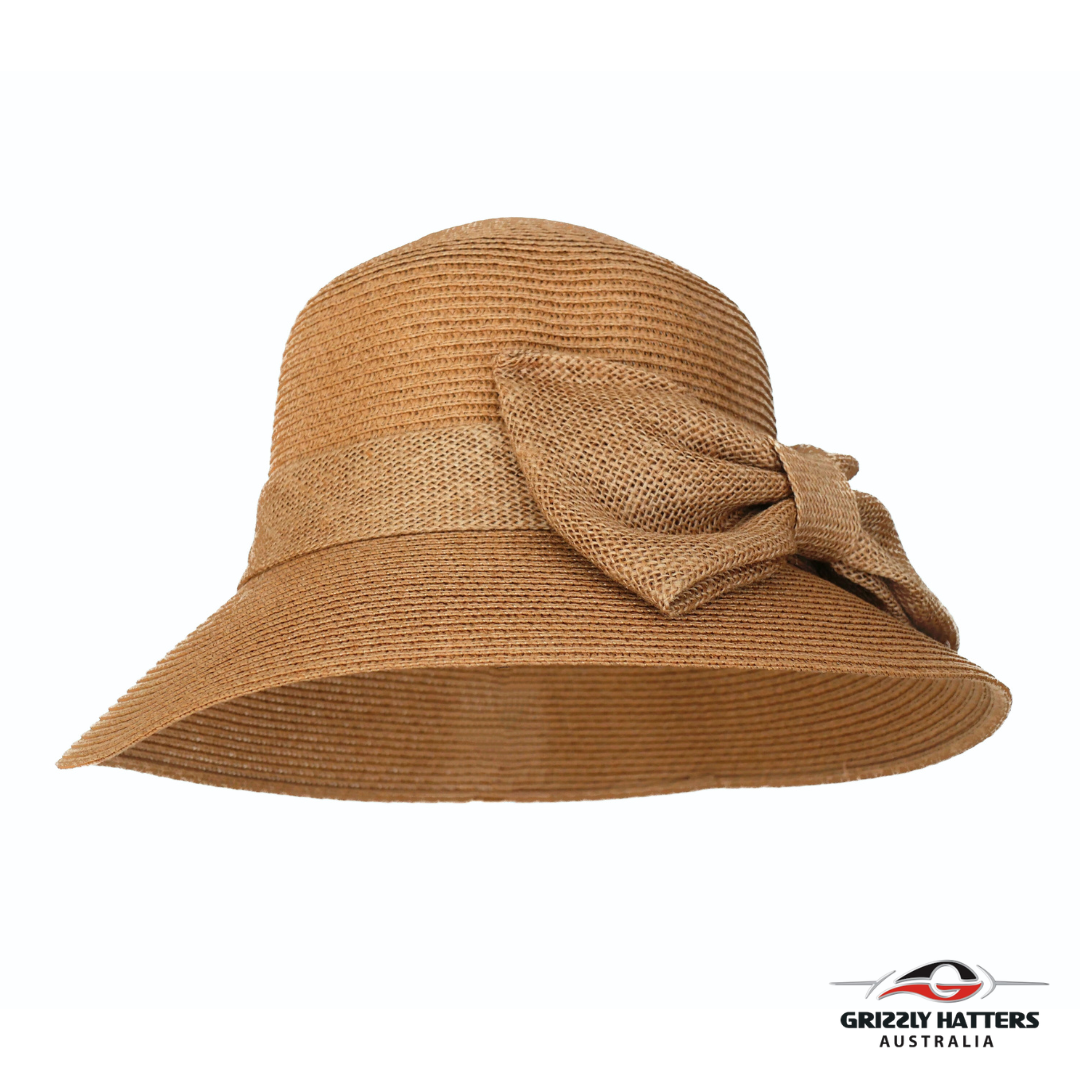 Sun hat with Linen Bow