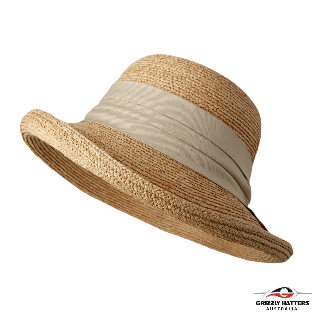 Straw Sun hat with Ribbon Bow