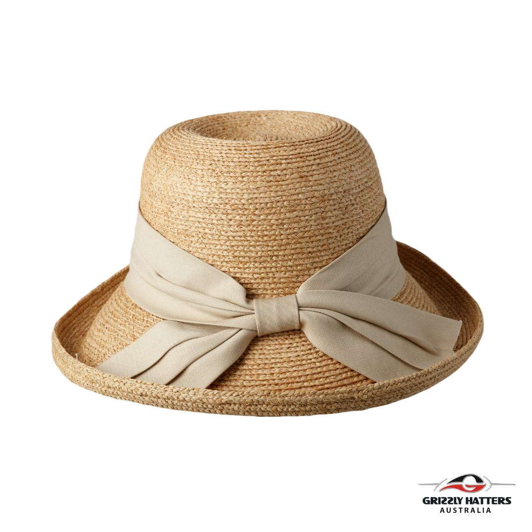 Straw Sun hat with Ribbon Bow