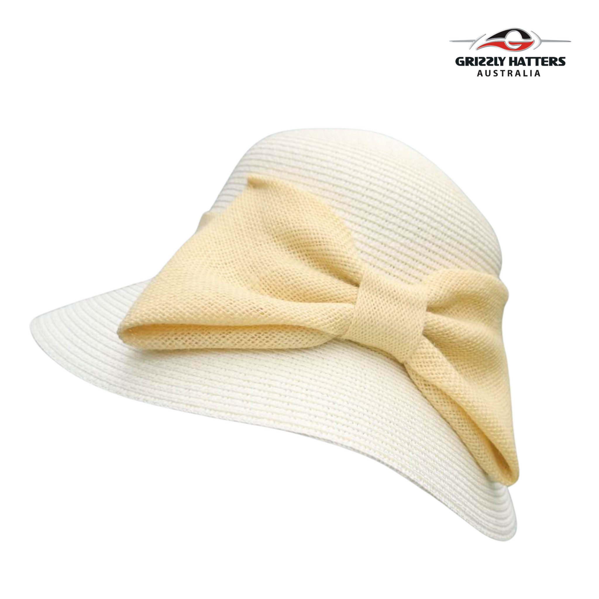 Sun hat with Linen Bow