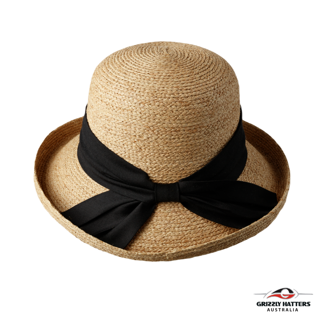 Straw Sun hat with Ribbon Bow