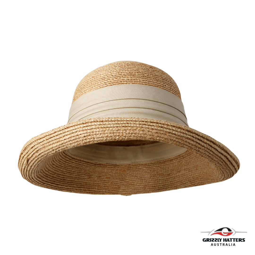 Straw Sun hat with Ribbon Bow