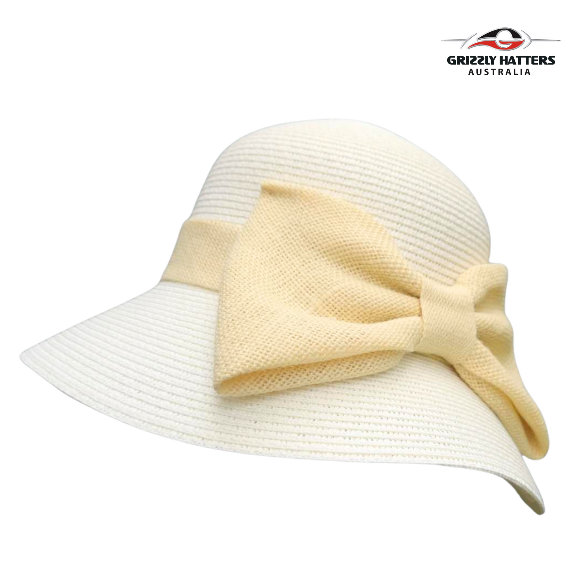 Sun hat with Linen Bow