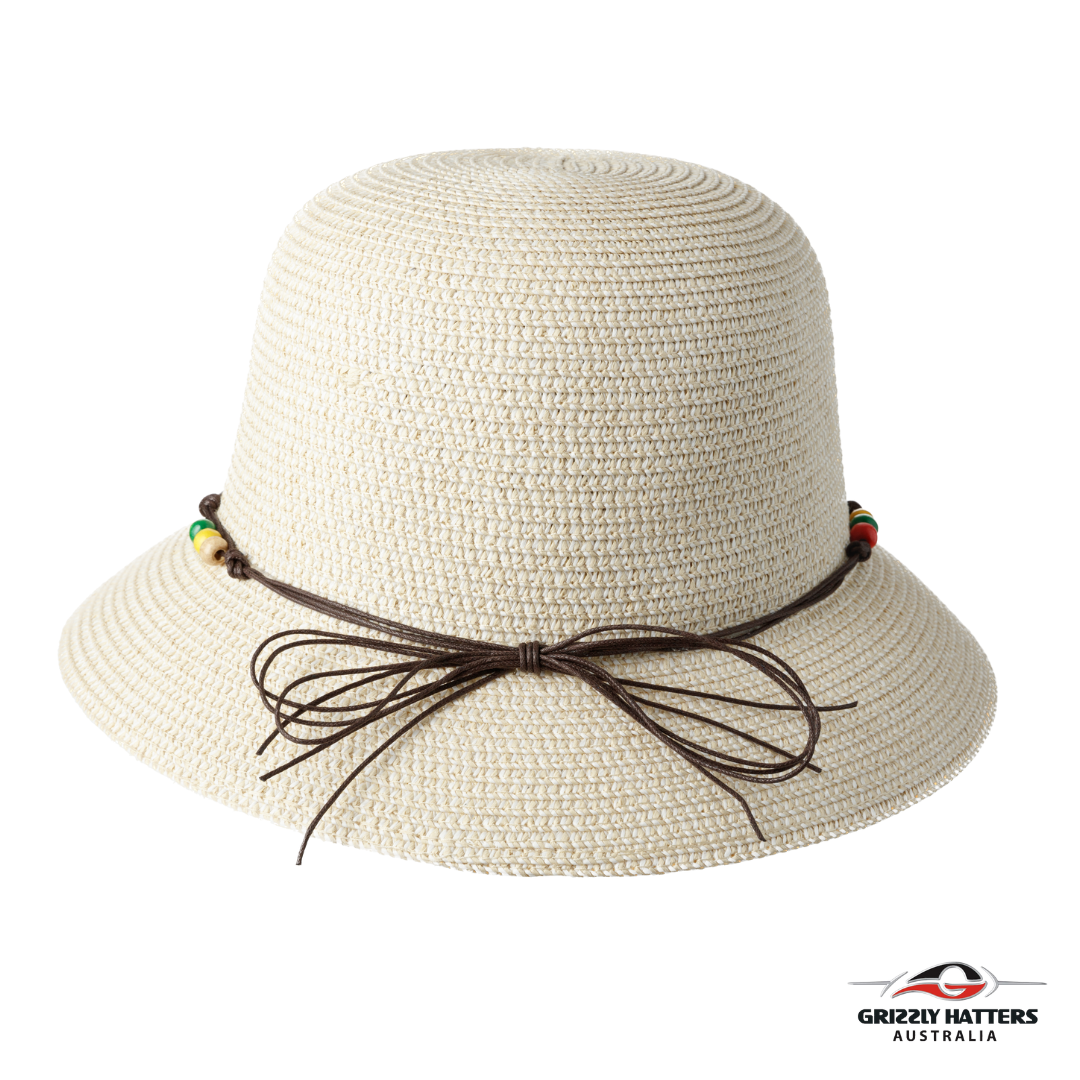 Sun Hat with Bead Charm