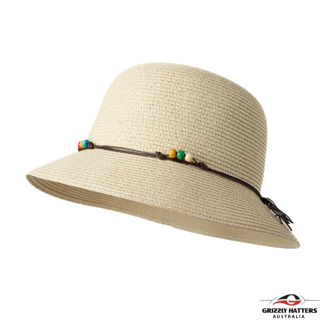 Sun Hat with Bead Charm