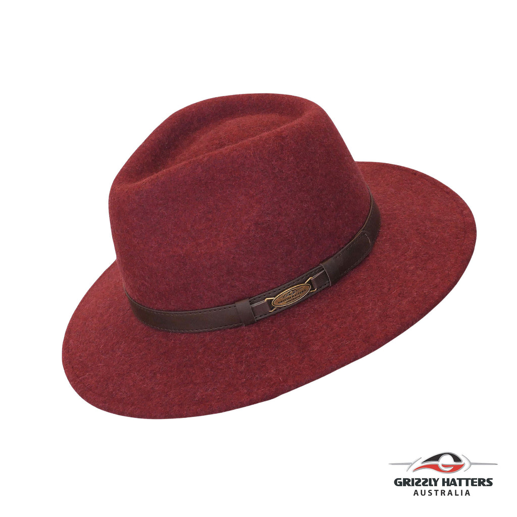 THE SAPPHIRE Fedora Hat in RED