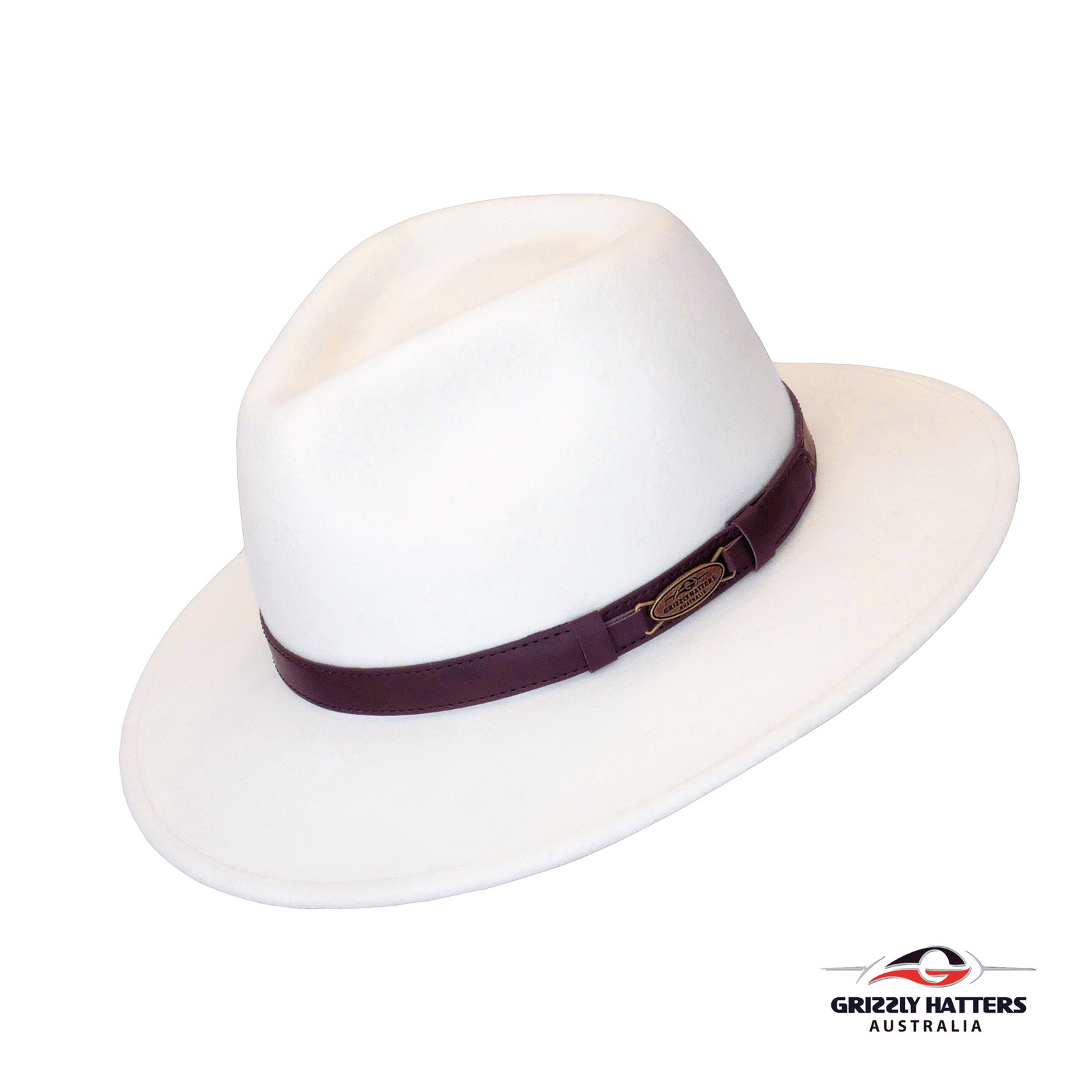 THE SAPPHIRE Fedora Hat in IVORY WHITE