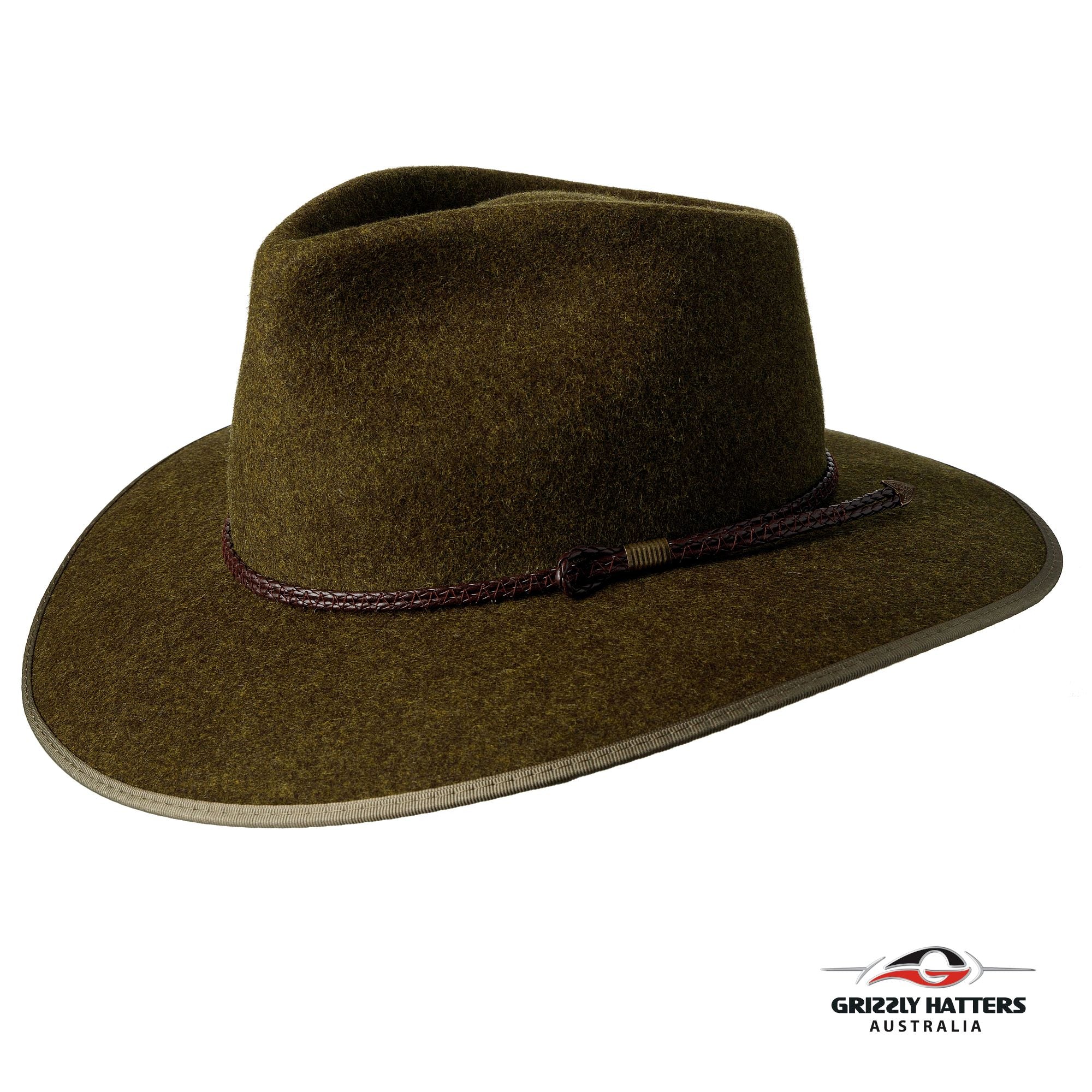 THE WELLINGTON Fedora Hat in BROWN with Braid
