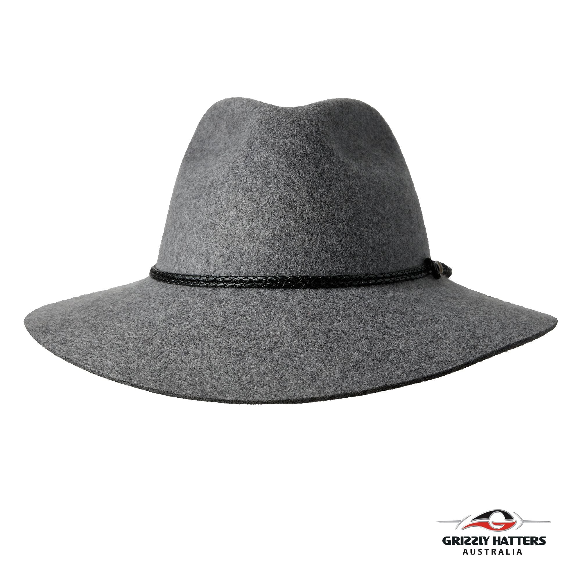 THE SALAMANCA  Fedora Wide Brim Hat in GREY