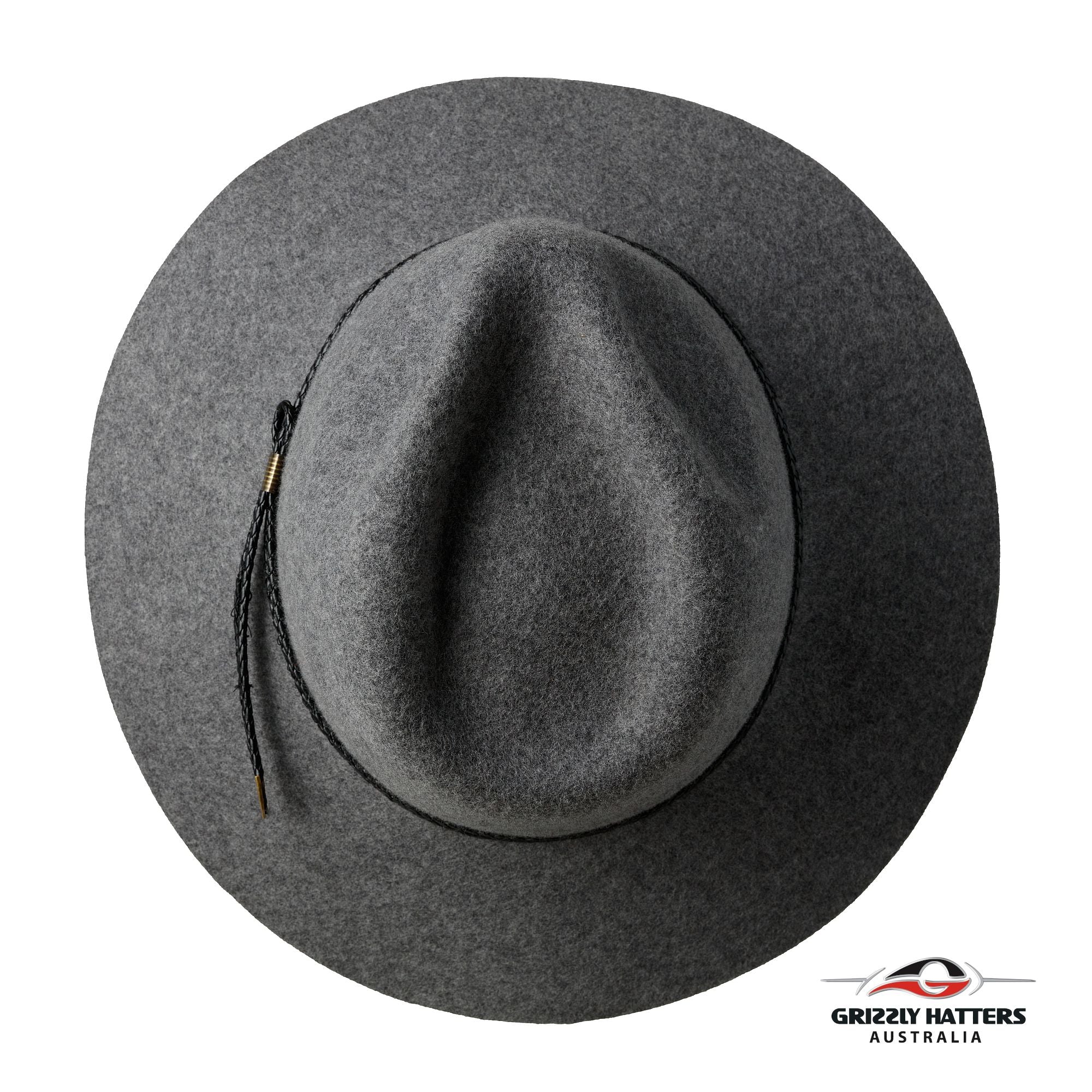 THE SALAMANCA  Fedora Wide Brim Hat in GREY