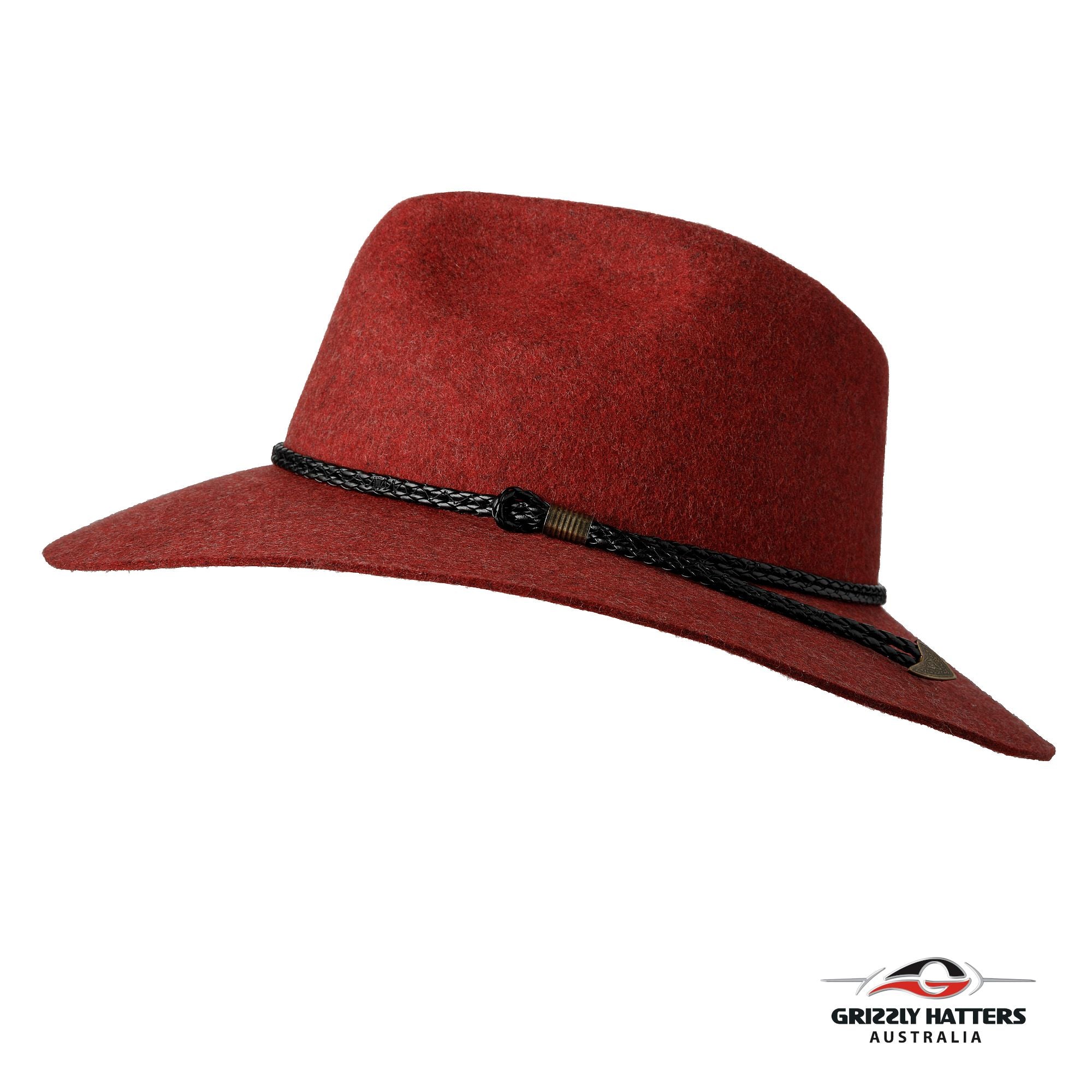 THE SALAMANCA  Fedora Wide Brim Hat in RED