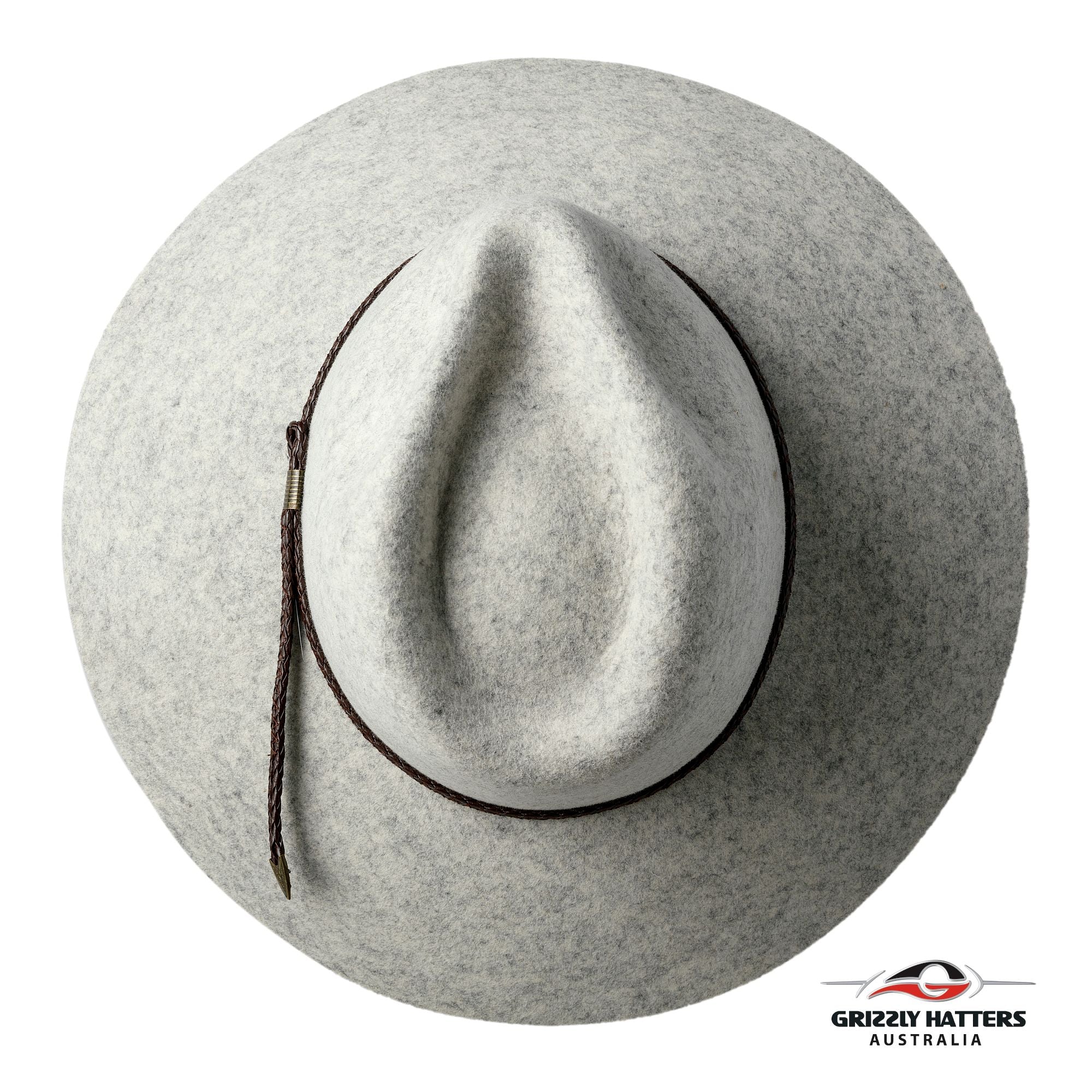 THE SALAMANCA Fedora Wide Brim Hat in WHITE MARBLE