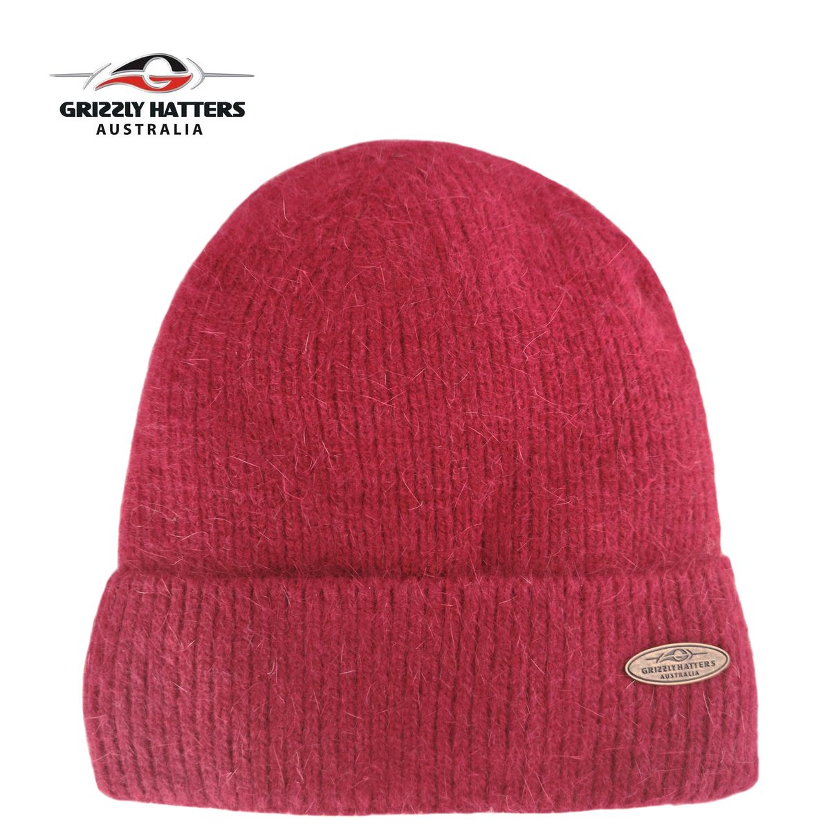 Merino & Angora Wool blend Beanie with fleece lining