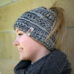 Ponytail Beanie with fleece lining