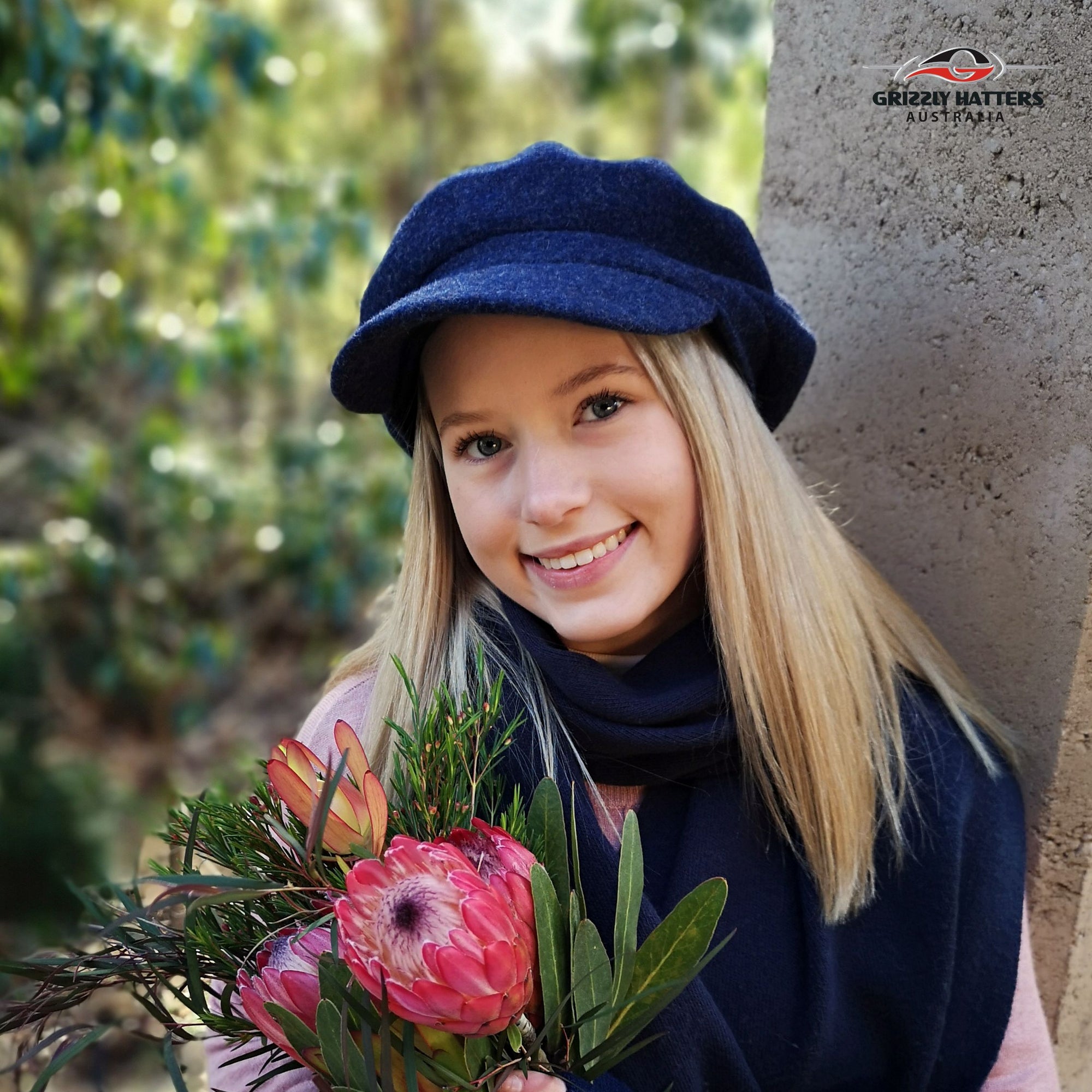 Wool Beret with a Peak