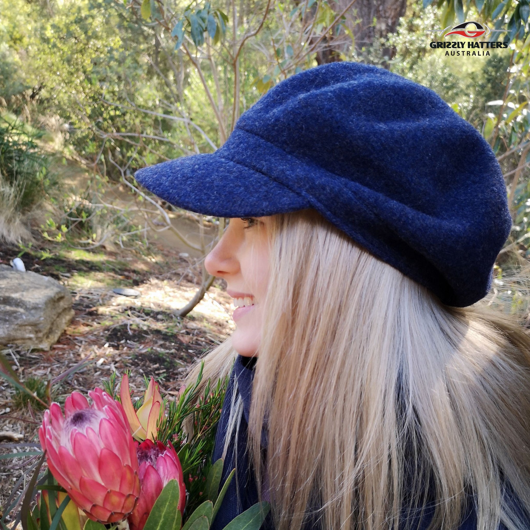 Wool Beret with a Peak